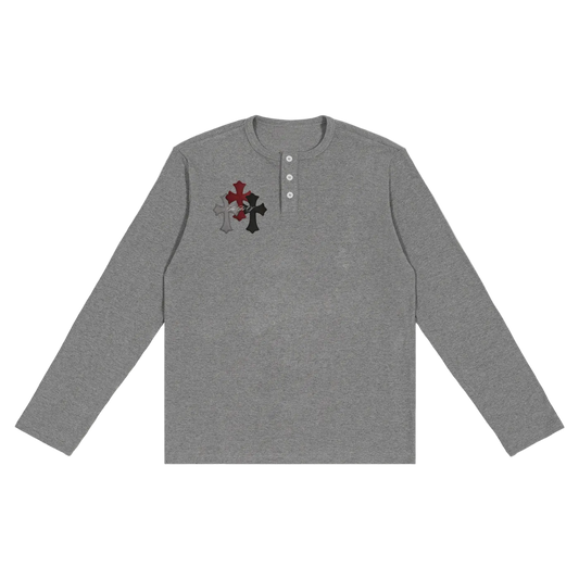 Long Sleeve Henley T-Shirt