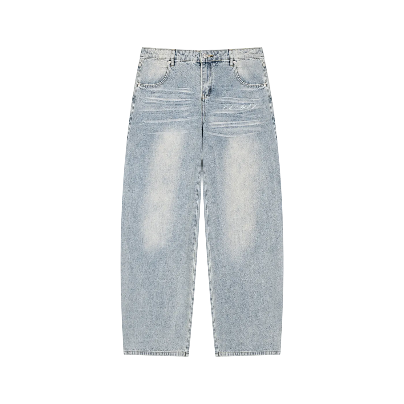 Baggy Mens Washed Jeans