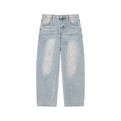 Baggy Mens Washed Jeans