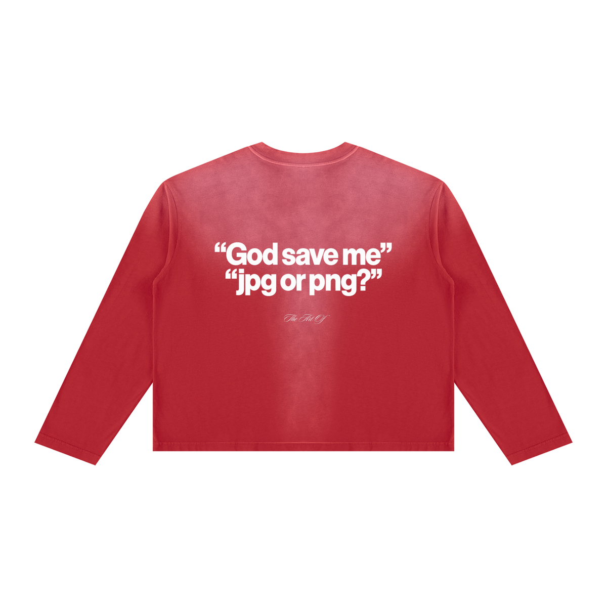 Unisex Sunfade Boxy Long Sleeve T-Shirt