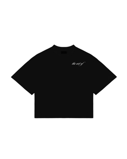 “Miss her” Art Of Boxy Black Tee
