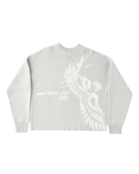 Knitted Round Neck Oversize Sweatshirt