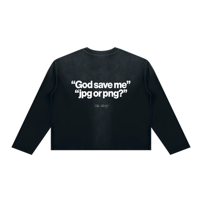 Unisex Sunfade Boxy Long Sleeve T-Shirt